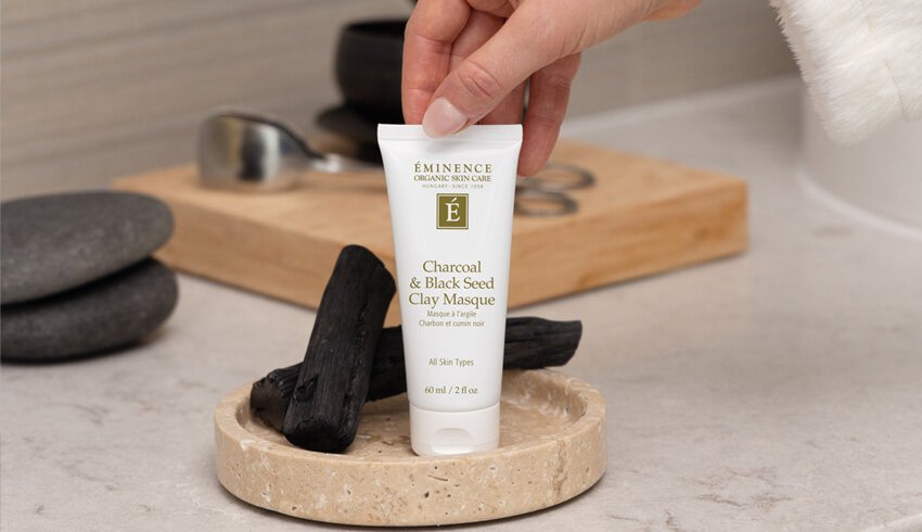 Charcoal and black seed clay masque